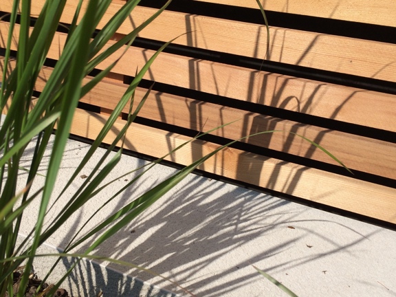 Southport Flower Show - 1930s Modernism - Close up shot of the wooden border